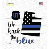 Utah Back The Blue Novelty Circle Sticker Decal