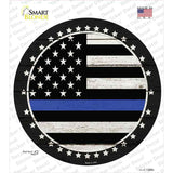 Blue Line Novelty Circle Sticker Decal