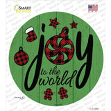 Joy To The World Novelty Circle Sticker Decal