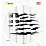 Christian Flag Novelty Circle Sticker Decal