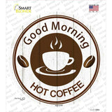Good Morning Novelty Circle Sticker Decal