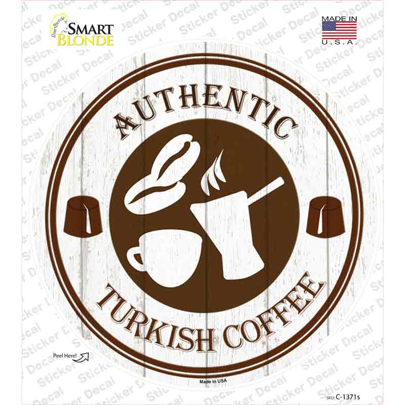Authentic Turkish Novelty Circle Sticker Decal