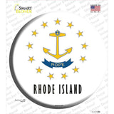 Rhode Island State Flag Novelty Circle Sticker Decal
