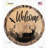 Welcome Elk Novelty Circle Sticker Decal