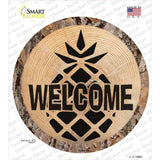 Welcome Pineapple Novelty Circle Sticker Decal