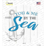 You and Me by the Sea Novelty Circle Sticker Decal
