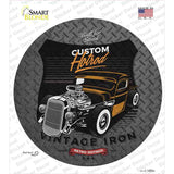 Custom Retro Hotrod Novelty Circle Sticker Decal