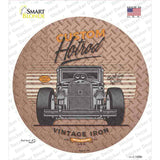 Built For Speed Hotrod Novelty Circle Sticker Decal