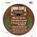 Cave Rules My Rules Novelty Circle Sticker Decal