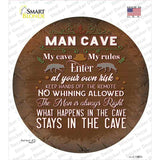 No Whining In Cave Novelty Circle Sticker Decal