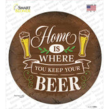 Where You Keep Your Beer Novelty Circle Sticker Decal