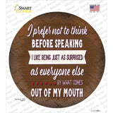 I Like Being Surprised Novelty Circle Sticker Decal