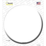 White Novelty Circle Sticker Decal