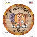 Wonderful Time Of Year Novelty Circle Sticker Decal