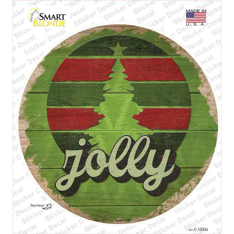 Jolly Green Novelty Circle Sticker Decal
