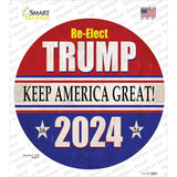 ReElect Trump 2024 Novelty Circle Sticker Decal
