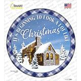 Look A Lot like Christmas Novelty Circle Sticker Decal