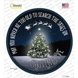 Search The Skies Novelty Circle Sticker Decal