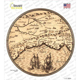 Southern Spain Map Novelty Circle Sticker Decal