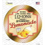 Make Strawberry Lemonade Gold Novelty Circle Sticker Decal