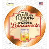 Make Strawberry Lemonade Orange Novelty Circle Sticker Decal