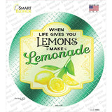 Make Lemonade Aqua Novelty Circle Sticker Decal