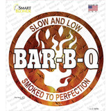 Slow And Low BBQ Novelty Circle Sticker Decal
