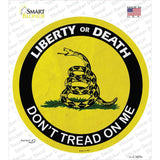 Liberty Or Death Gadsden Novelty Circle Sticker Decal