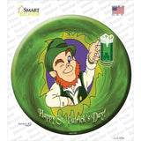 Happy St. Patricks Day Novelty Circle Sticker Decal