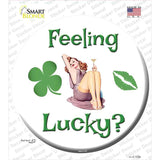 Feeling Lucky Novelty Circle Sticker Decal