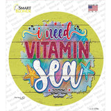 Need Vitamin Sea Novelty Circle Sticker Decal