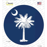 South Carolina Flag Novelty Circle Sticker Decal