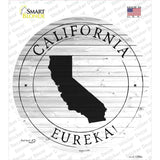California Eureka Novelty Circle Sticker Decal