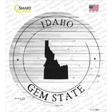 Idaho Gem State Novelty Circle Sticker Decal