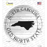 North Carolina Old North State Novelty Circle Sticker Decal