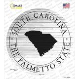 South Carolina Palmetto State Novelty Circle Sticker Decal