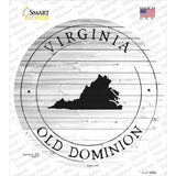 Virginia Old Dominion Novelty Circle Sticker Decal