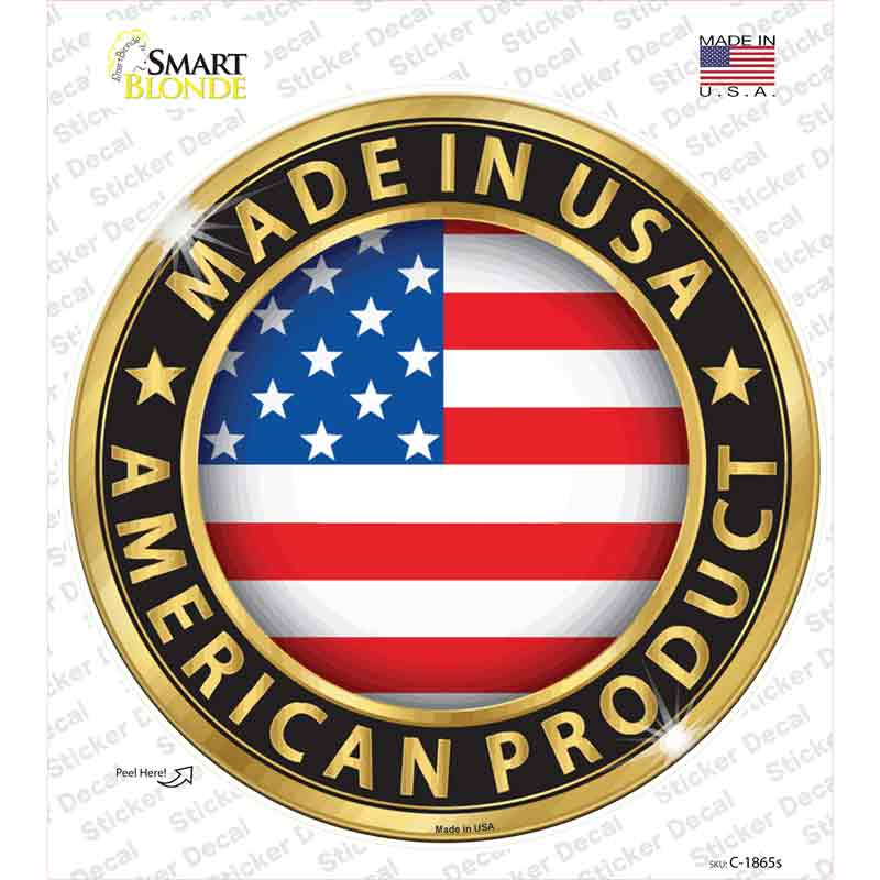 American Product Novelty Circle Sticker Decal