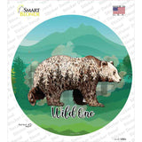 Wild One Bear Novelty Circle Sticker Decal