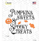 Pumpkin Sweets Spooky Treats Novelty Circle Sticker Decal