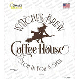 Witches Brew Coffee House Novelty Circle Sticker Decal