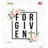 Forgiven with Cross Novelty Circle Sticker Decal