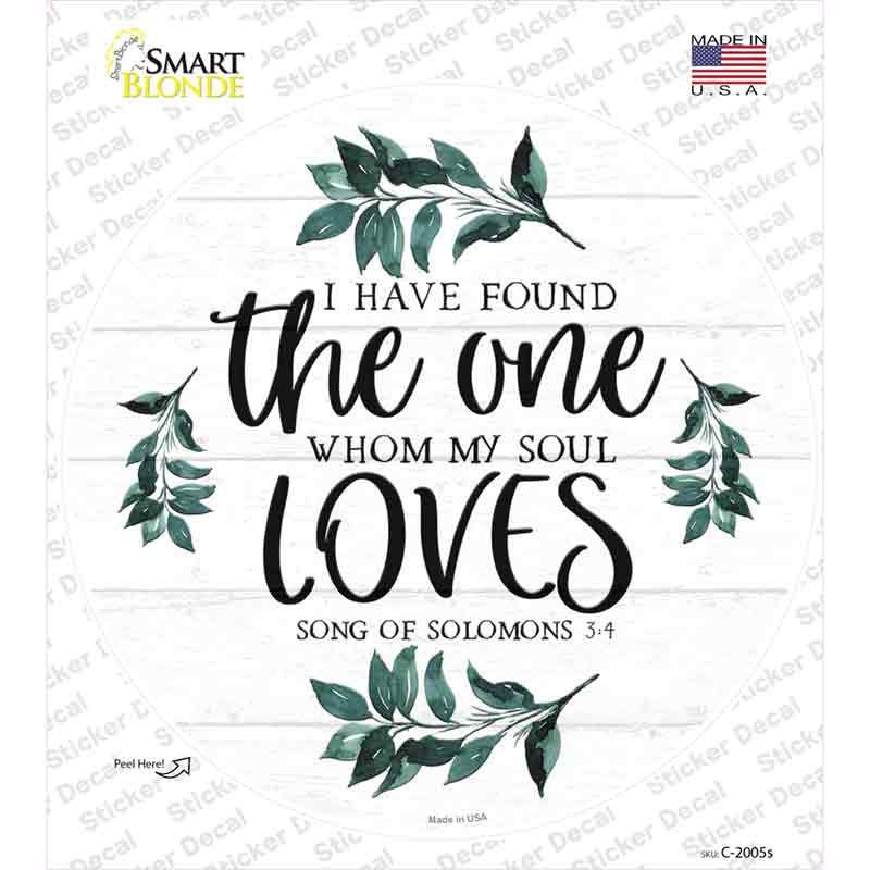 The One Novelty Circle Sticker Decal