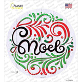 Noel Christmas Novelty Circle Sticker Decal