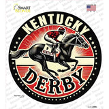 Kentucky Derby Novelty Circle Sticker Decal C-2088s