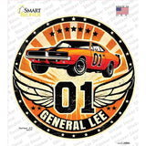 01 General Lee Novelty Circle Sticker Decal C-2089s