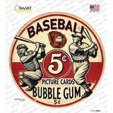 Baseball Novelty Circle Sticker Decal C-2094s