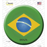 Brazil Country Novelty Circle Sticker Decal
