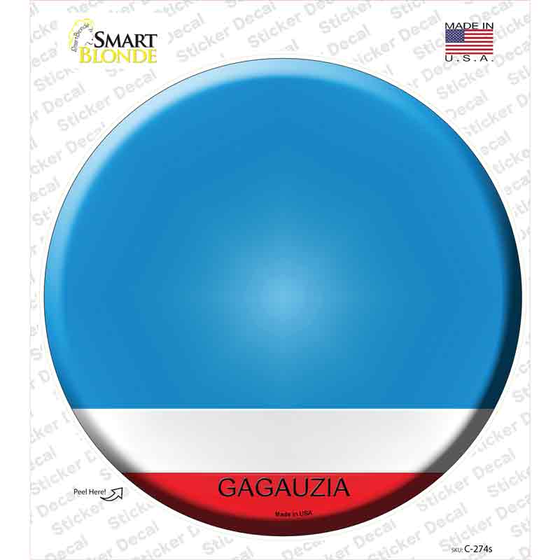 Gagauzia Country Novelty Circle Sticker Decal