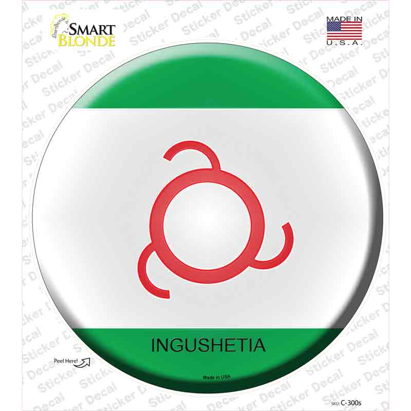 Ingushetia Country Novelty Circle Sticker Decal